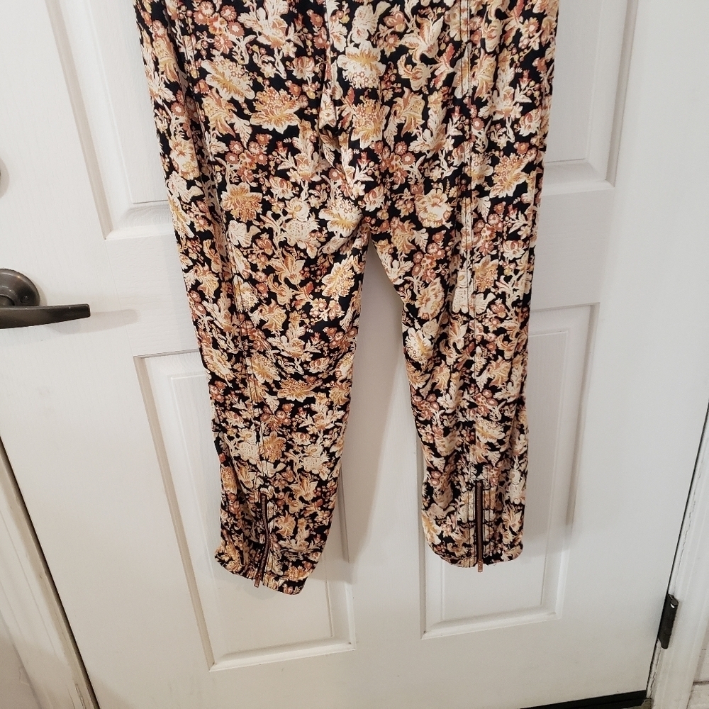 Anthropologie Floral Pants - Black and Cream - Picture 8 of 16